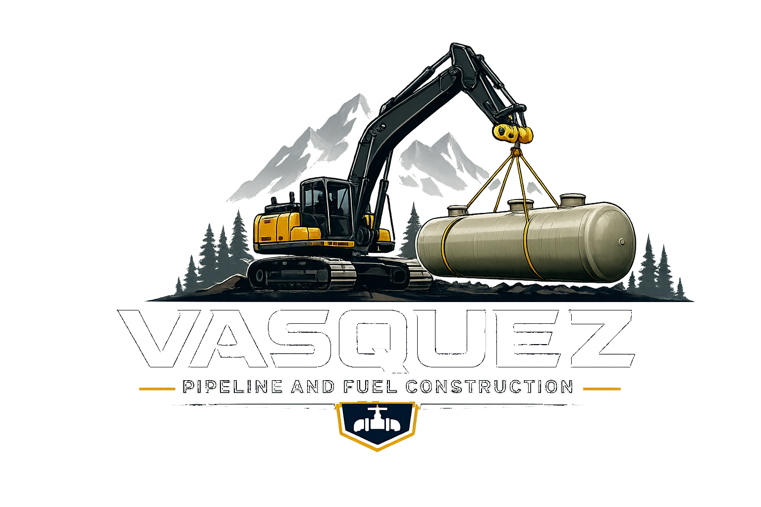 Vasquez Pipeline and Fuel Construction emblem